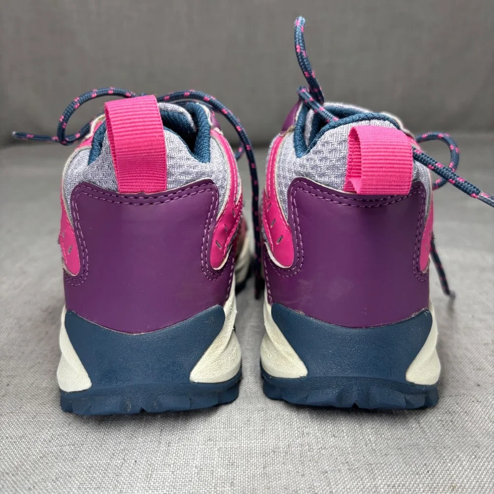 Merrell Moab Mid Speed Waterproof Hiking Shoes Purple Pink Grey Kids Size 1
